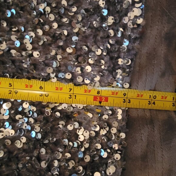 Selfie Leslie Miramar Backless Sequin Dress Silver Medium NWT - Picture 11 of 12